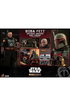 Boba Fett (Repaint Armor) And Throne Sixth Scale Figure Set