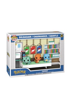 Pokemon Bulbasaur Charmander Squirtle Deluxe Funko Pop! Moment With Case #01