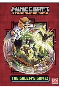 Minecraft Stonesword Saga Hardcover Graphic Novel Volume 5 The Golem's Game!