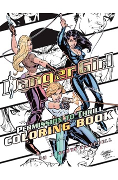 Danger Girl Permission To Thrill Coloring Book Graphic Novel