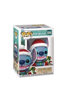 Pop Disney Stitch Holiday Stitch With Lights Vinyl Figure