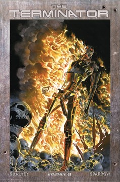 Terminator #1 Cover P 1 for 20 Incentive Ross Burning Earth Icon Foil