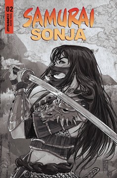 Samurai Sonja #2 Cover O 7 Copy Last Call Incentive Lavina Black & White