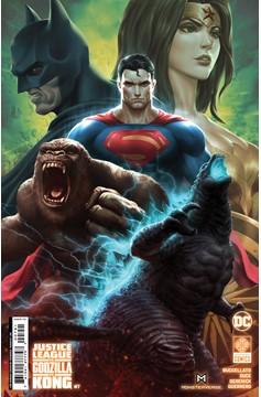 Justice League Vs Godzilla Vs Kong #7 Cover E 1 for 50 Incentive Kendrick Kunkka Lim Card Stock Variant (Of 7)