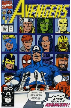 The Avengers #329 [Direct]-Very Fine (7.5 – 9)
