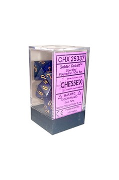 Dice 7-Set: Chx25337 Speckled Set Golden Cobalt (7)