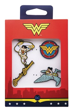 Wonder Woman 4 Piece Boxed Pin Set
