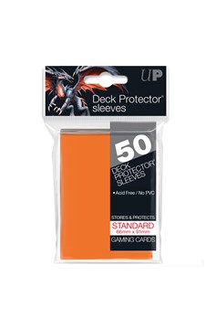 Ultra Pro: Deck Protector Sleeves - Orange Standard 50ct