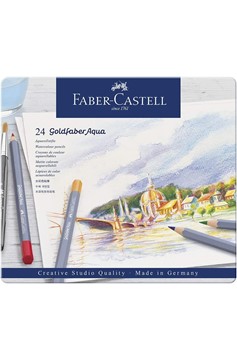 Faber-Castell Goldfaber Aqua Watercolour Pencil Tin Set of 24