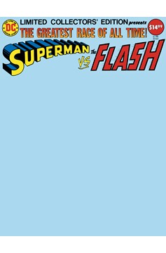 Limited Collector's Edition #48 Superman Vs the Flash Facsimile Edition Cover C Blank Variant