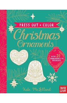 Press Out And Color: Christmas Ornaments (Hardcover Book)