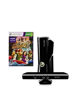 Xbox 360 Slim 250 Gb Console With Kinect & Kinect Adventure