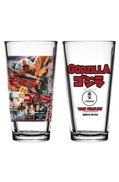 Godzilla 1964 Mothra Vs Godzilla Movie Pint Glass