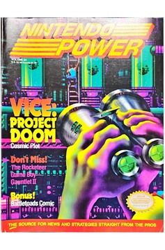 Nintendo Power Volume 24 Vice: Project Doom With Poster