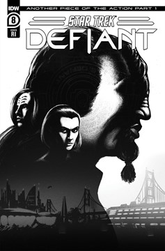 Star Trek: Defiant #8 Feehan B&W 1 for 10 Incentive