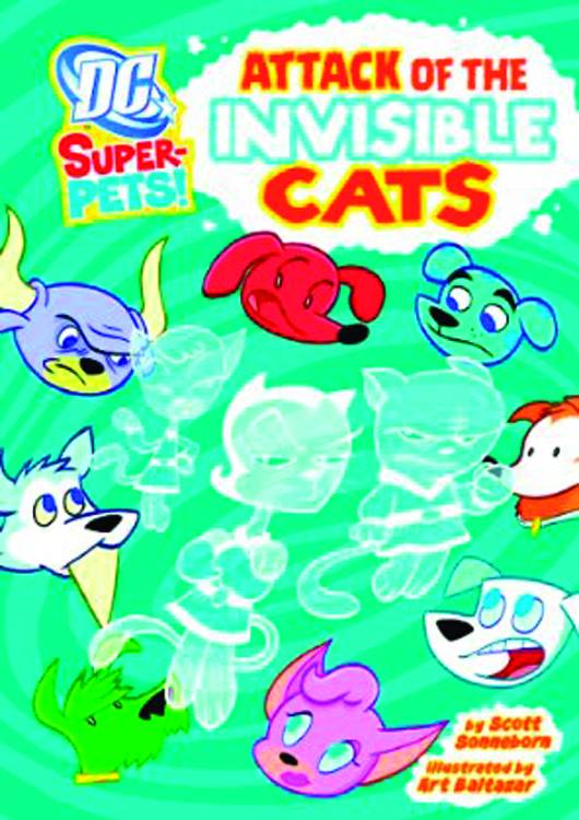 DC Super Pets Young Reader Graphic Novel Attack of the Invisible Cats