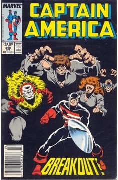 Captain America #340 [Newsstand] - Fn+ 6.5