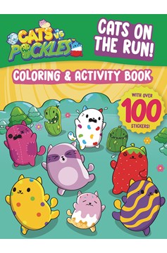 Cats vs Pickles - Cats On the Run Coloring & Activity Book Soft Cover