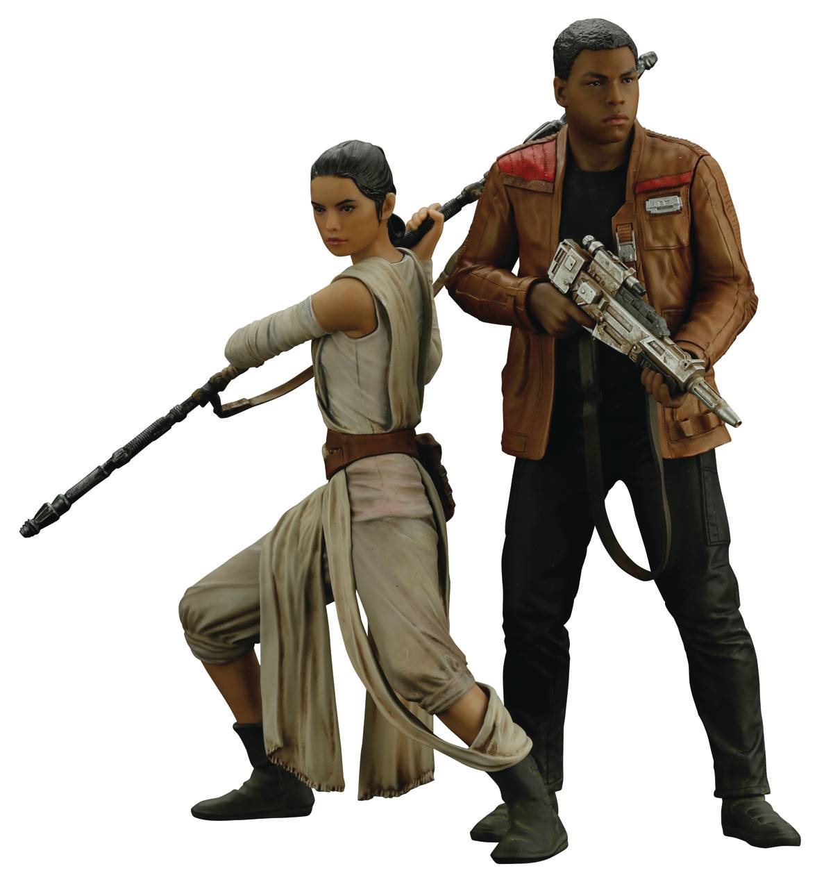 Star Wars Ep7 Rey & Finn Artfx+ Statue 2pk