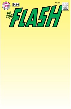 Flash #123 Facsimile Edition Cover B Blank Card Stock Variant (2024 Printing)