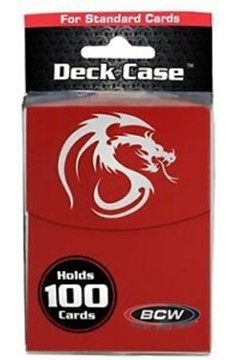 BCW Large Deck Case - Red