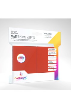 Gamegenic Matte Prime Sleeves: Red