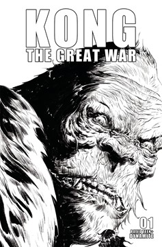 Kong Great War #1 Cover E 1 for 10 Incentive Lee Black & White