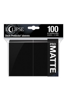 Ultra Pro: Eclipse Matte Standard Sleeves (100 count ) - Jet Black