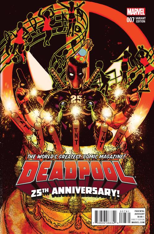 Deadpool #7 (Harris Deadpool 25th Anniversary Variant) (2015)