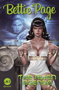 Bettie Page Alien Agenda #3 Cover B Burns