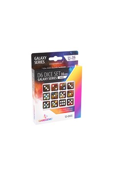 Galaxy Series - Moon - D6 Dice Set 16 mm