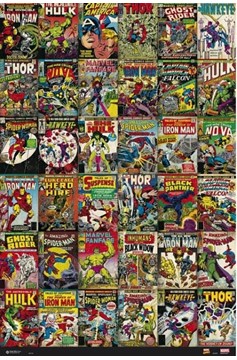 Marvel Classic Covers Poster 