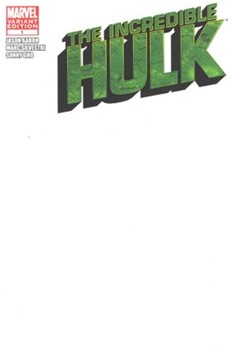 Incredible Hulk #1 (Blank Cover Variant) (2011)