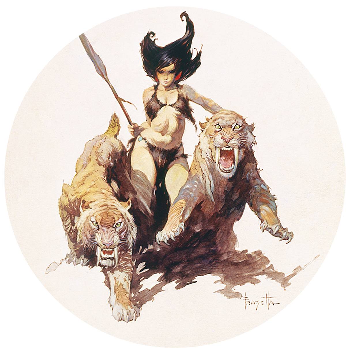 Frazetta 2 In Magnet The Huntress