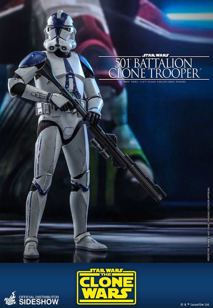 Hot Toys Star Wars The Clone Wars 501St Battalion Clone Trooper 1/6 Action Figure