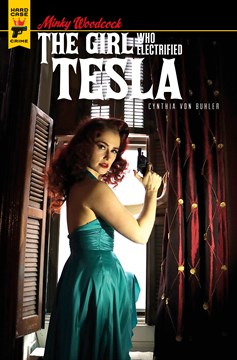 Minky Woodcock Girl Electrified Tesla #3 Cover B Photo (Mature)