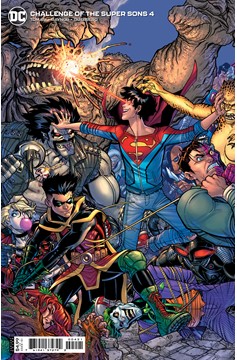 Challenge of the Super Sons #4 Cover B Nick Bradshaw Card Stock Variant (Of 7) (2021)