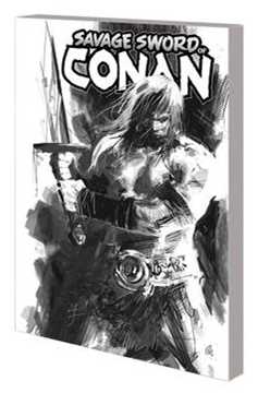 Savage Sword of Conan Graphic Novel Volume 1 Cult of Koga Thun Black & White Direct Market Variant