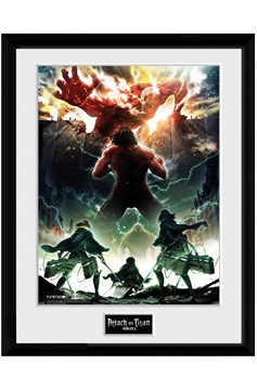 Attack On Titan Key Art Framed Poster