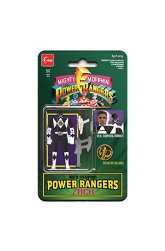 Power Rangers Auto Morphin Black Ranger Zack Enamel Pin