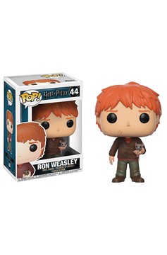 Pop Harry Potter Series 4 Ron Weasley W/ Scabbers Vinyl Figure