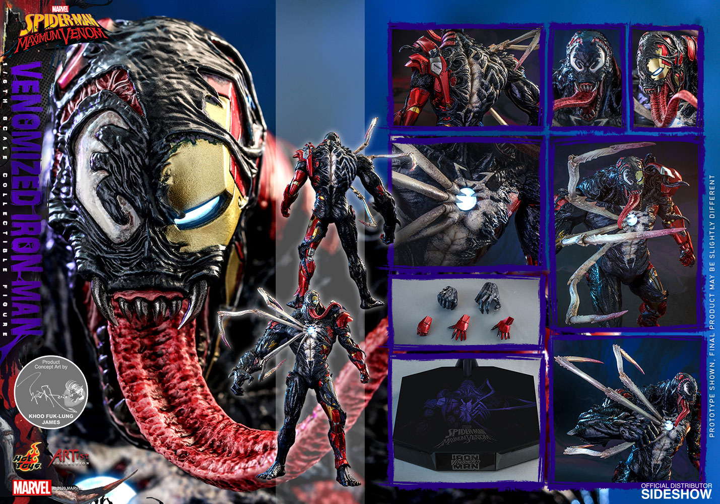Venomized Iron Man Sixth Scale Figure By Hot Toys