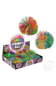 3.5" Rainbow Stringy Ball