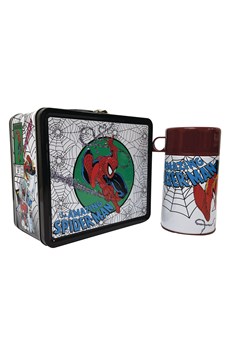 Tin Titans Marvel Spider-Man Lunchbox & Beverage Container