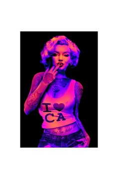 I Love Ca Marilyn Monroe- Blacklight Poster