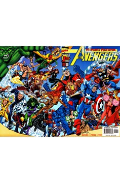 Avengers #1 [Yellow Logo Direct Edition]-Near Mint (9.2 - 9.8)