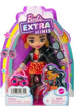 Barbie Extra Minis Doll: Red/Black Hair