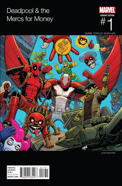 Deadpool & The Mercs For Money #1 (Nakayama Hip-&#8203;hop Variant) (2016)