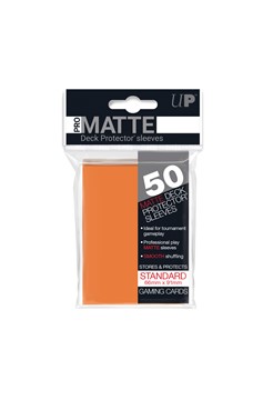 Ultra Pro Matte Standard Deck Protectors Sleeves - Orange (50ct)
