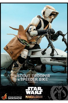Hot Toys Star Wars Scout Trooper And Speeder Bike The Mandalorian 1:6 Scale Figure